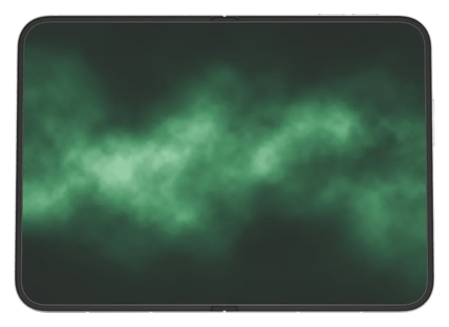 Aurora in Moss shown on iPhone Duo