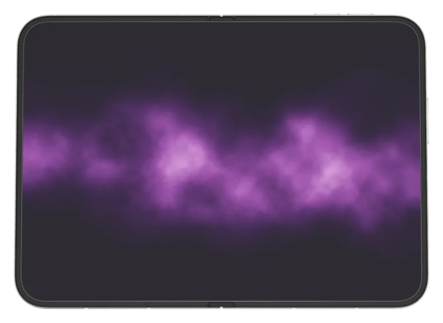 Aurora in Orchid shown on iPhone Duo