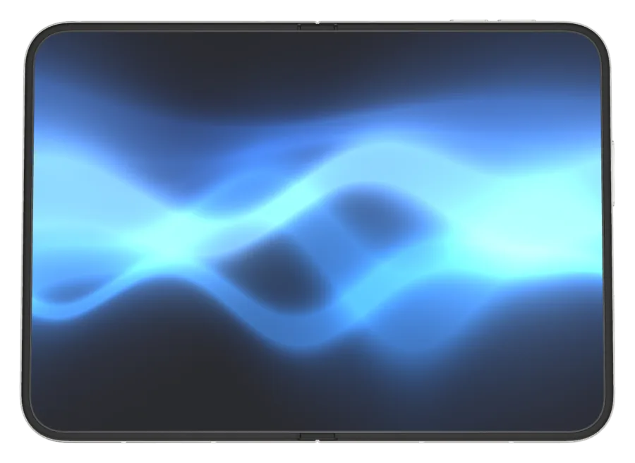 Ribbon in Midnight shown on iPhone Duo