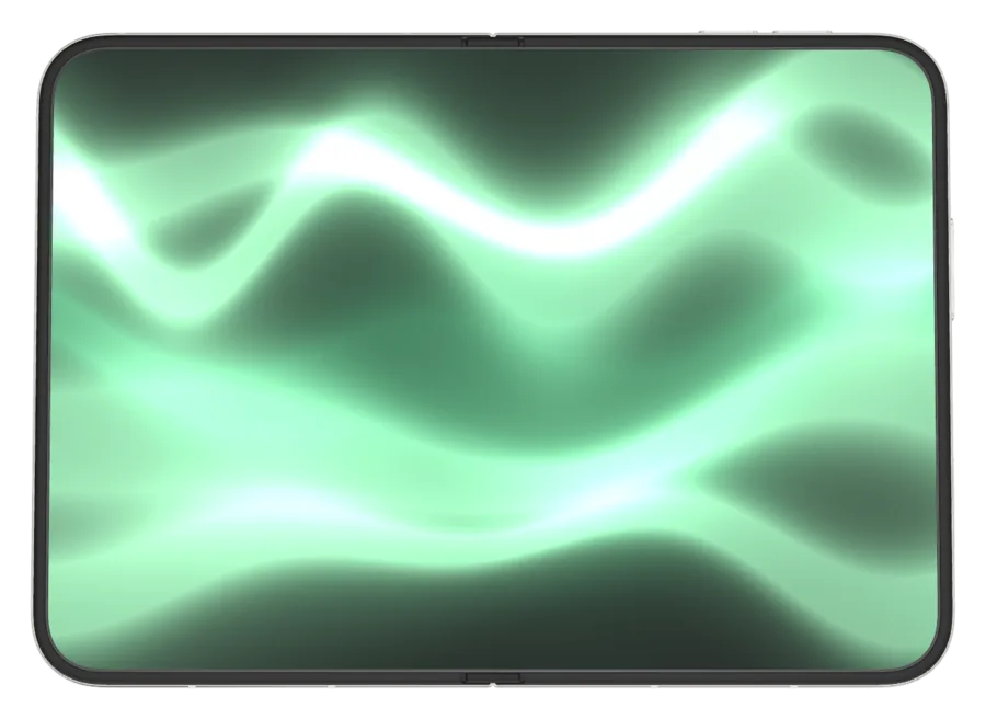Ribbon in Moss shown on iPhone Duo