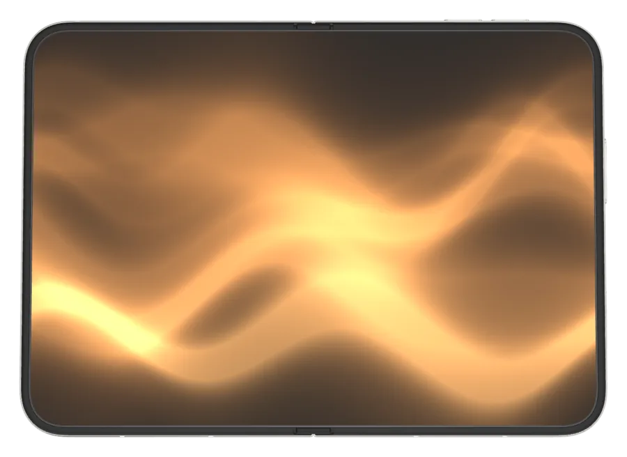 Ribbon in Sandstone shown on iPhone Duo