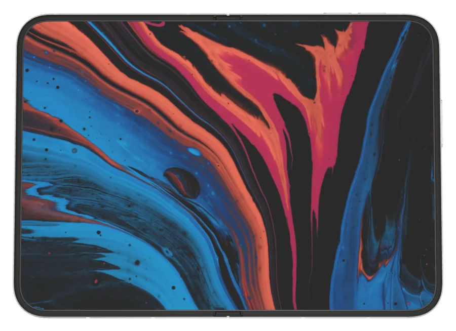 Dark Abstract 2 shown on iPhone Duo