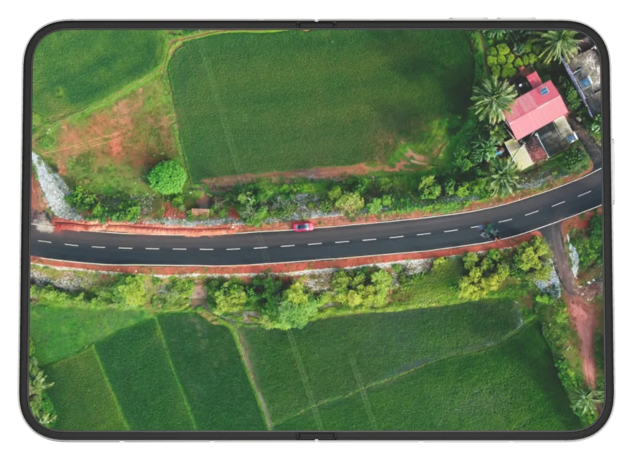 Dark Aerial 5 shown on iPhone Duo