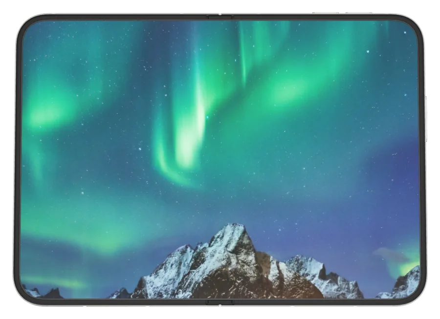 Light Aurora 4 shown on iPhone Duo