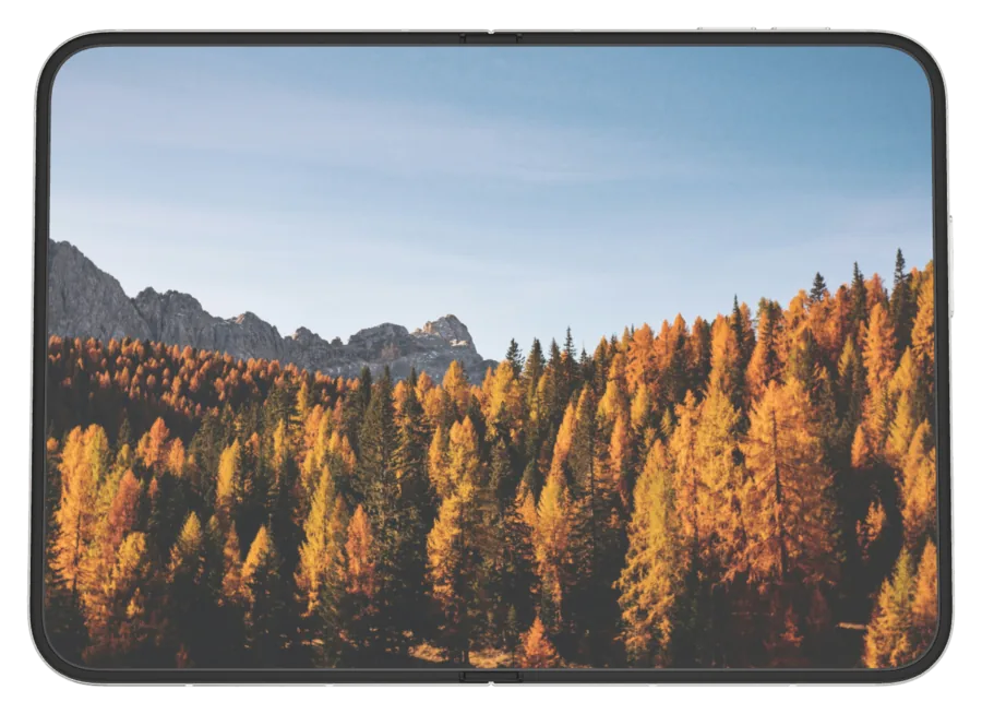 Light Autumn 8 shown on iPhone Duo