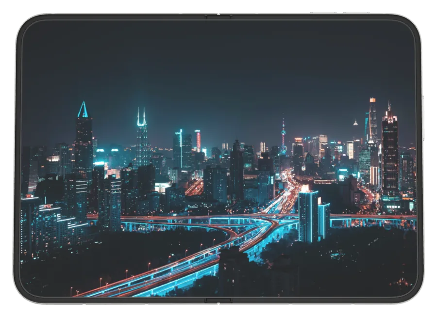 Dark City 5 shown on iPhone Duo