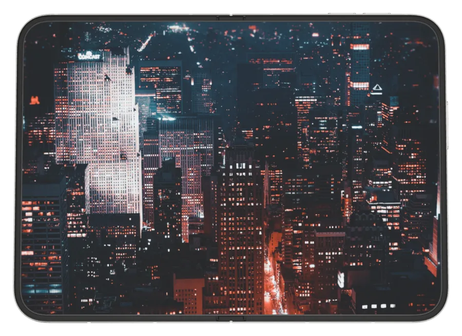 Dark City 10 shown on iPhone Duo