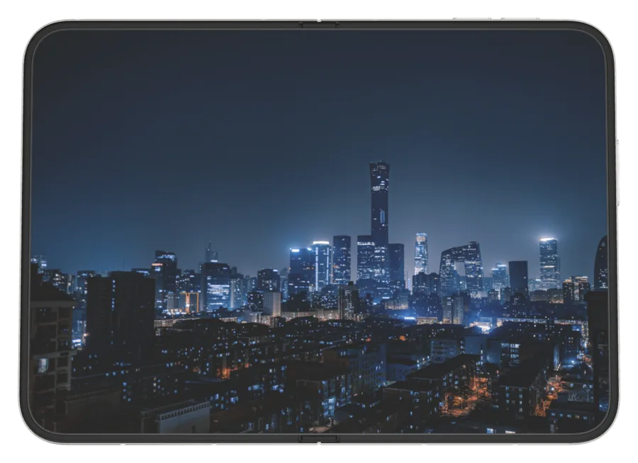 Dark City 14 shown on iPhone Duo