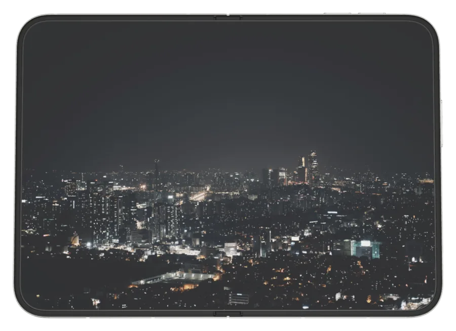 Dark City 15 shown on iPhone Duo