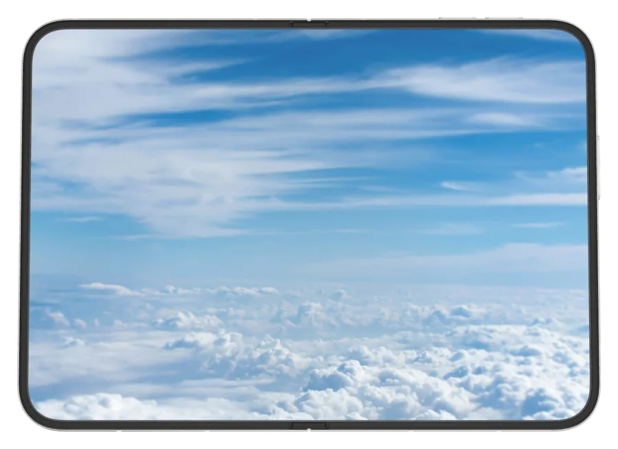 Light Clouds 5 shown on iPhone Duo