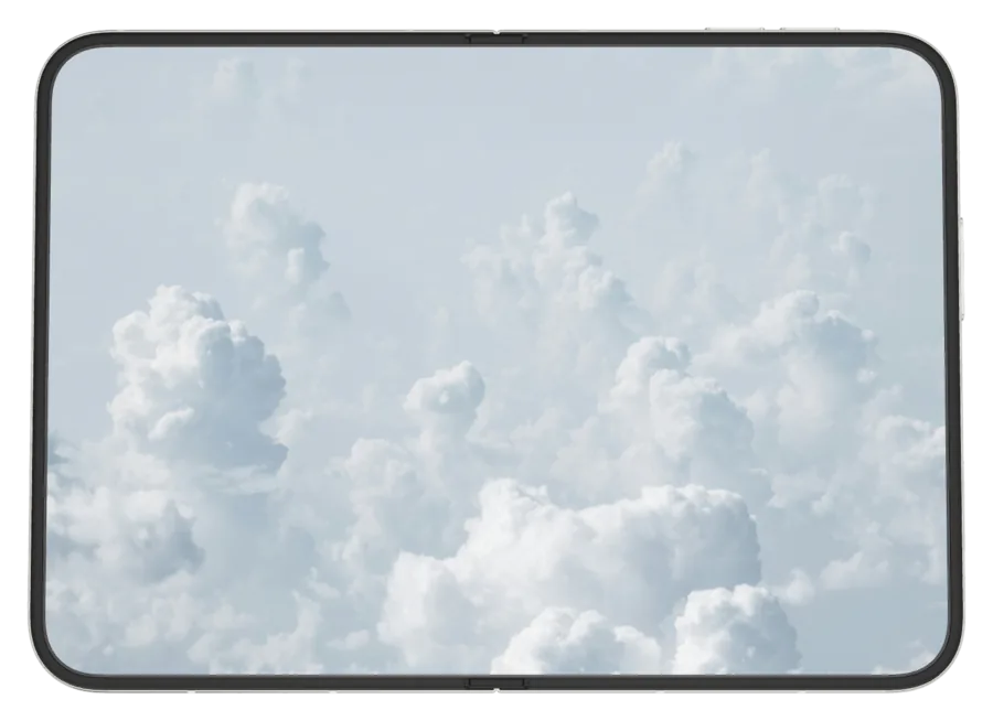 Light Clouds 6 shown on iPhone Duo