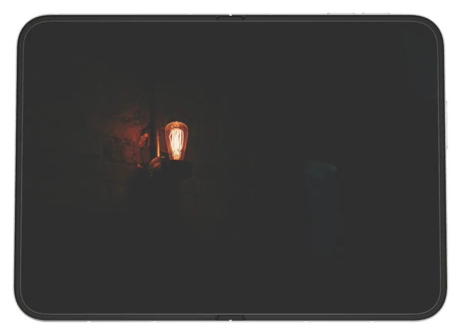 Dark Dark 7 shown on iPhone Duo