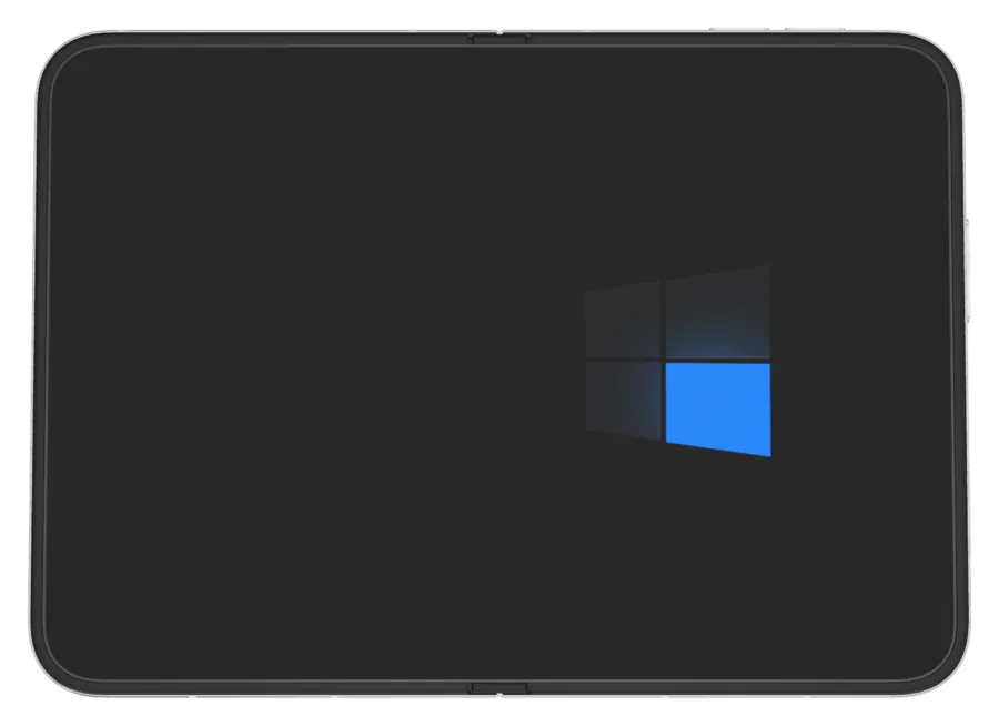 Dark Dark 12 shown on iPhone Duo