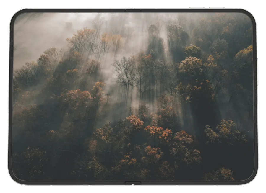 Dark Fog 2 shown on iPhone Duo