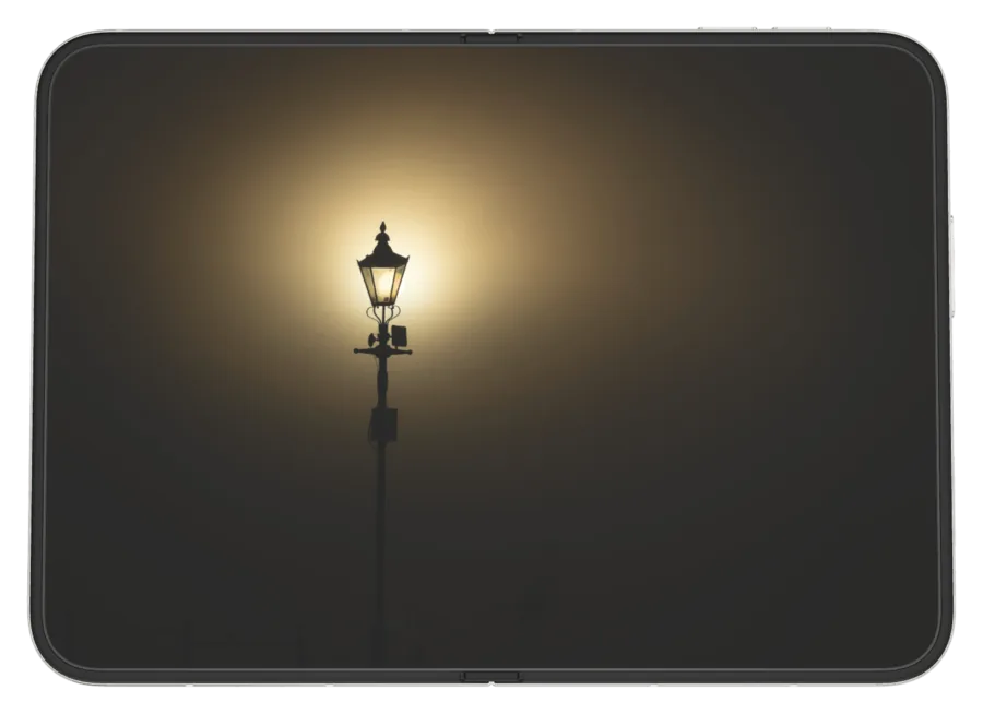Dark Fog 3 shown on iPhone Duo