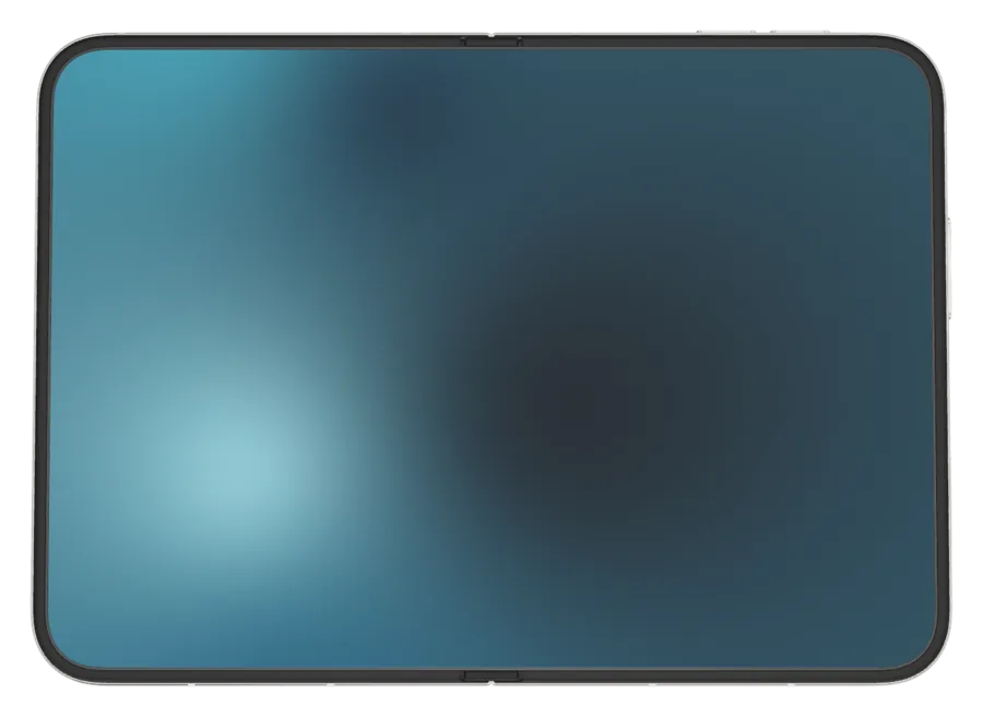 Mesh in Glacier shown on iPhone Duo