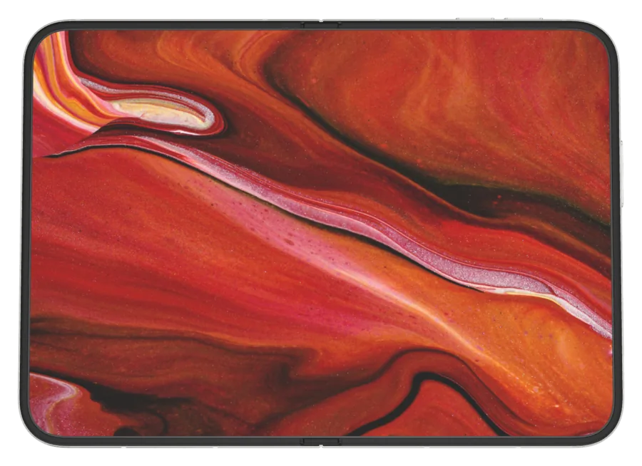 Dark Liquid 4 shown on iPhone Duo