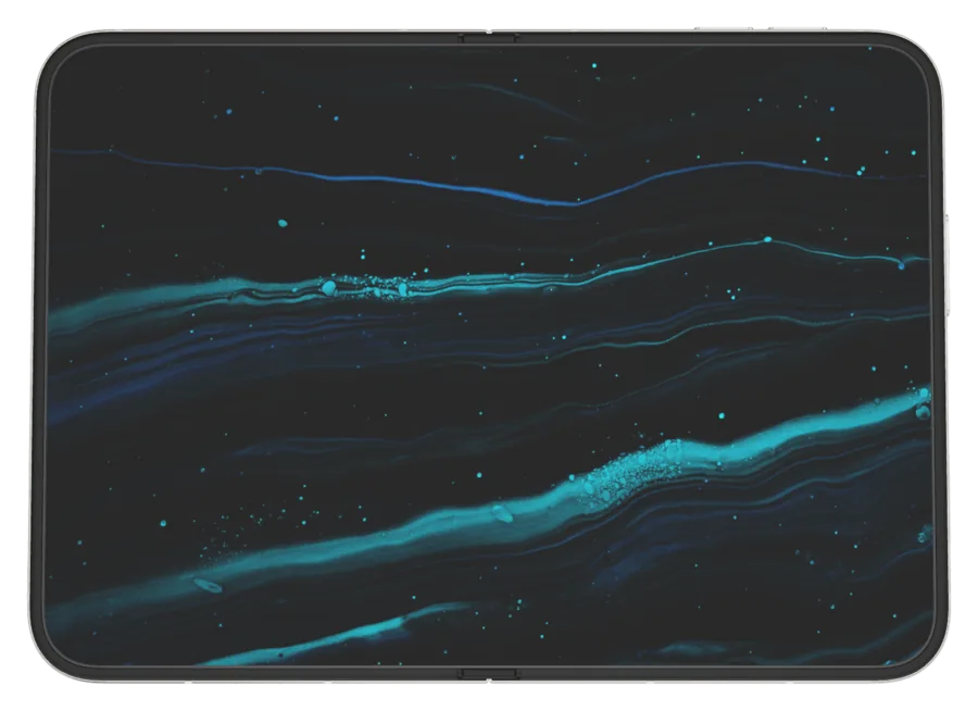 Dark Liquid 5 shown on iPhone Duo