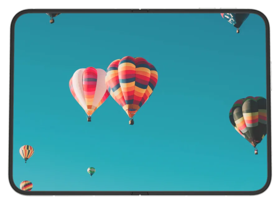 Light Mac 11 shown on iPhone Duo