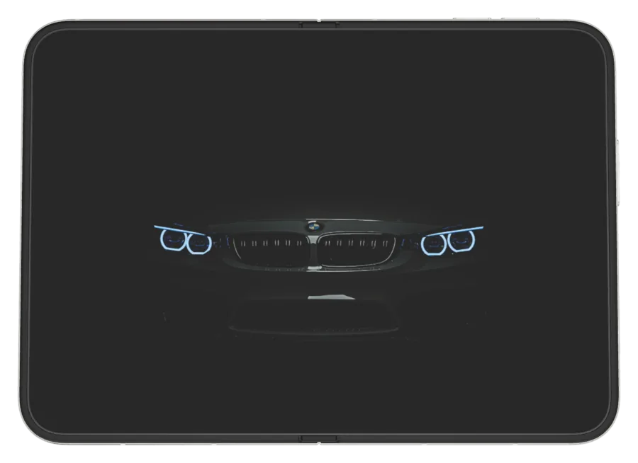 Dark Mac 27 shown on iPhone Duo