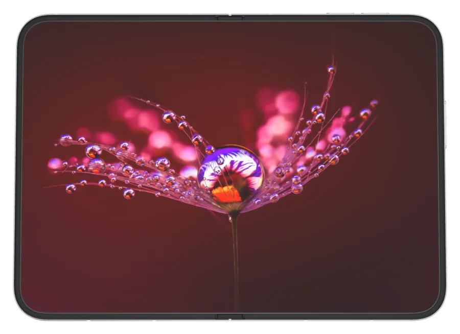 Dark Macro 6 shown on iPhone Duo