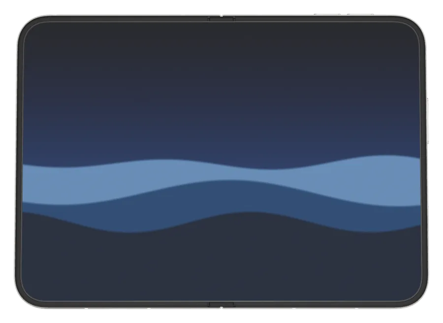 Dunes in Midnight shown on iPhone Duo