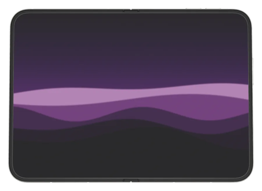Dunes in Orchid shown on iPhone Duo
