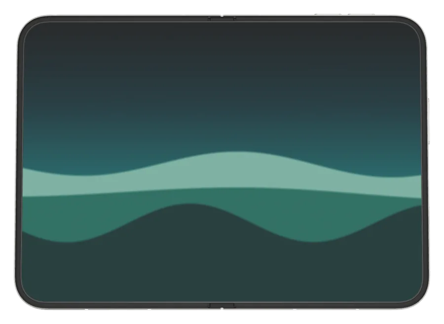 Dunes in Tidal shown on iPhone Duo