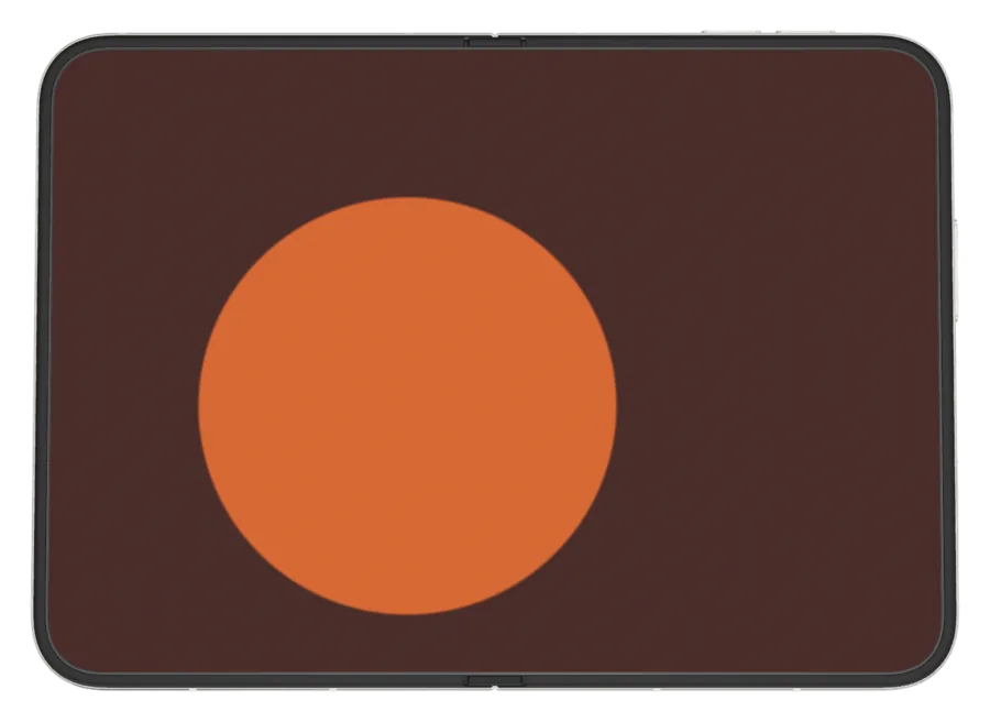 Minimal in Ember shown on iPhone Duo