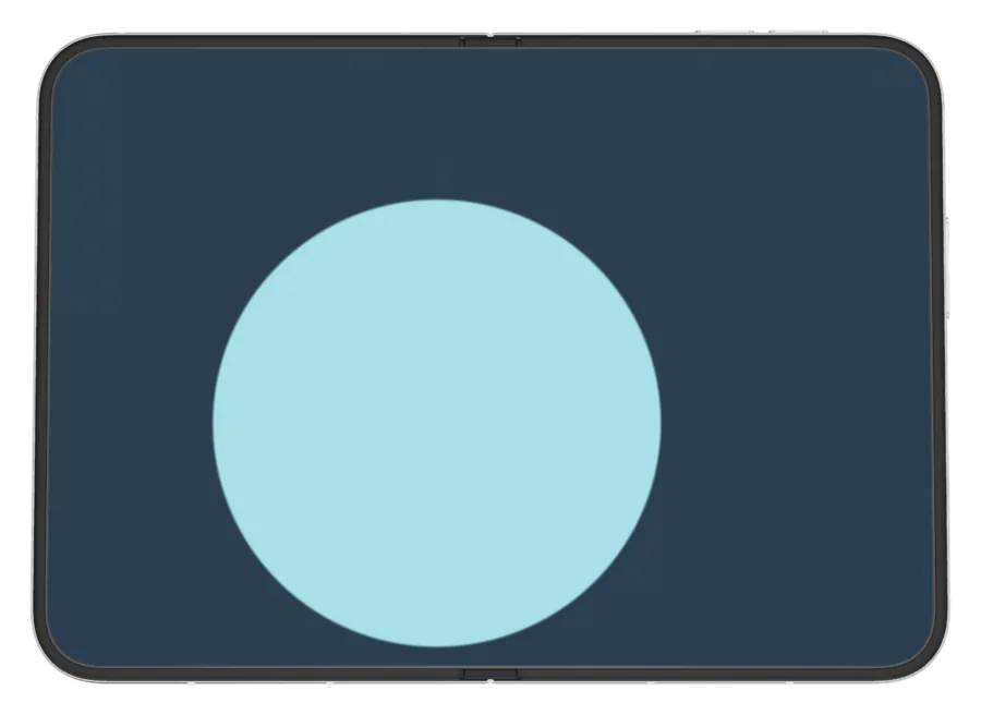 Minimal in Glacier shown on iPhone Duo