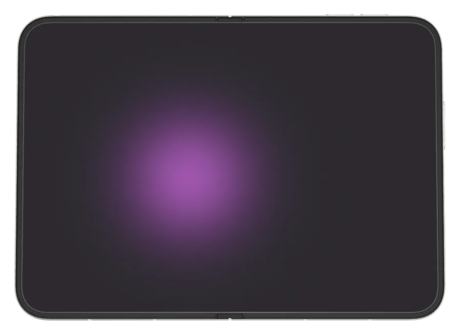 Minimal in Orchid shown on iPhone Duo