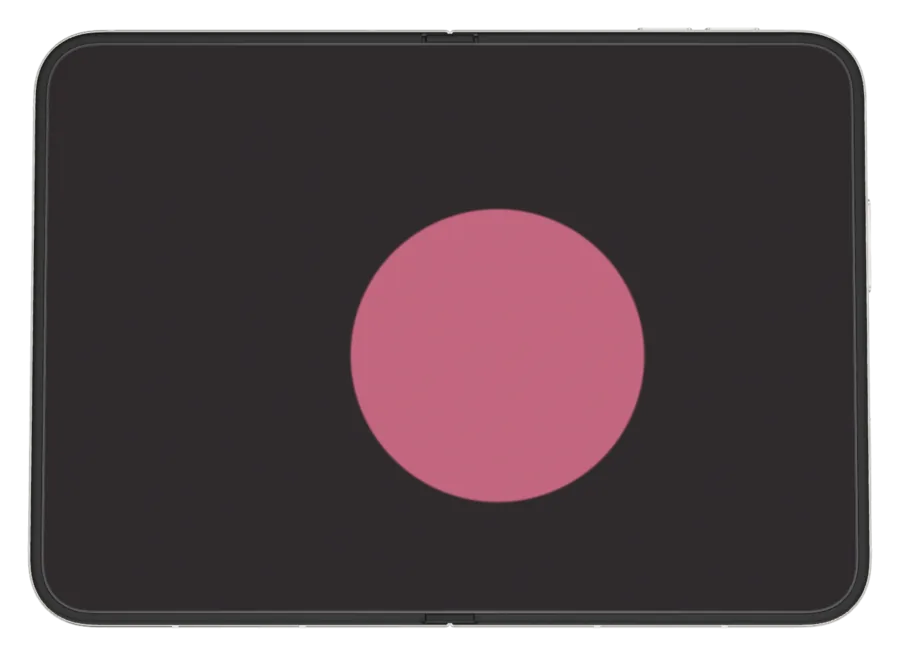 Minimal in Rose shown on iPhone Duo