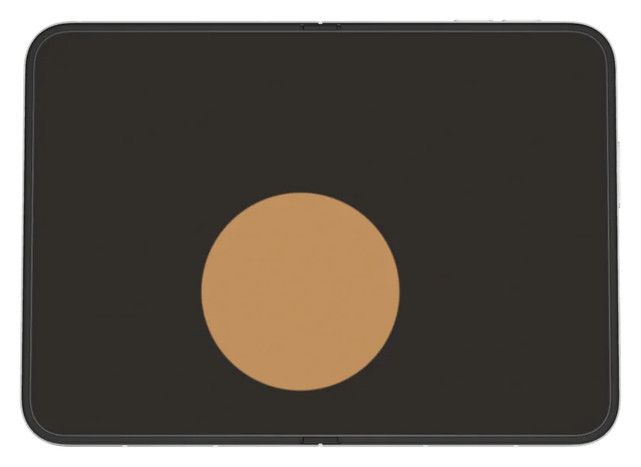 Minimal in Sandstone shown on iPhone Duo