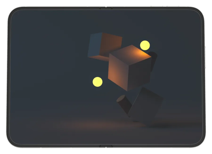 Dark Minimal 3 shown on iPhone Duo