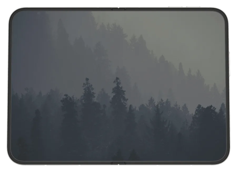 Dark Minimal 5 shown on iPhone Duo
