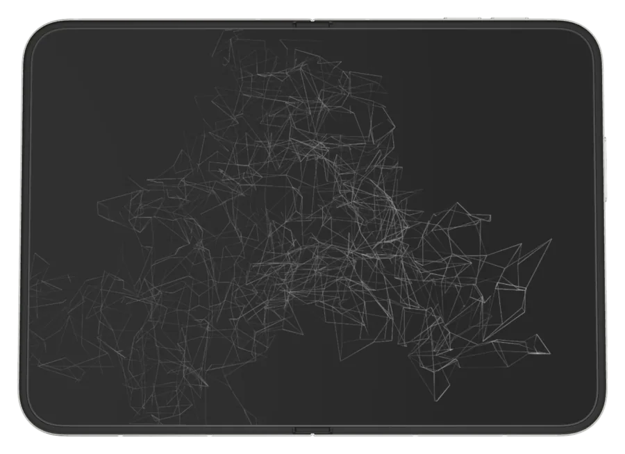 Dark Minimal 7 shown on iPhone Duo