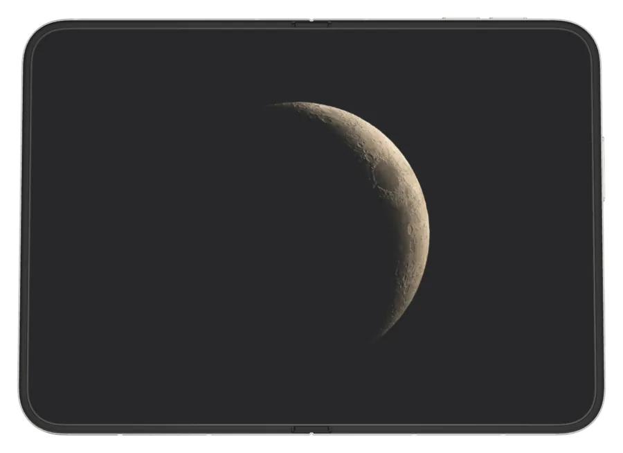 Dark Nature 6 shown on iPhone Duo