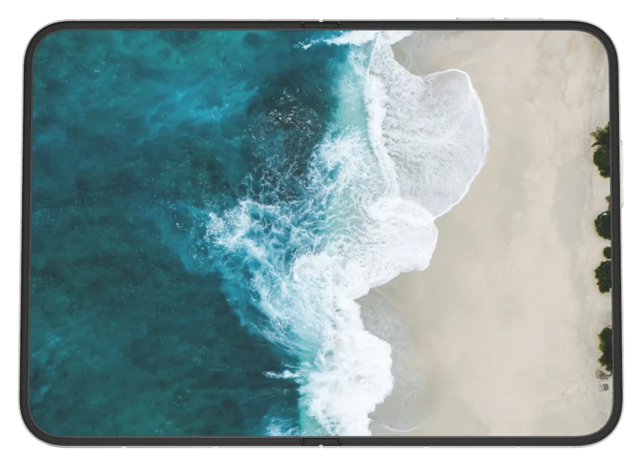 Light Ocean 6 shown on iPhone Duo