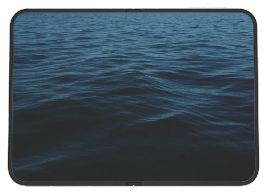 Dark Ocean shown on iPhone Duo