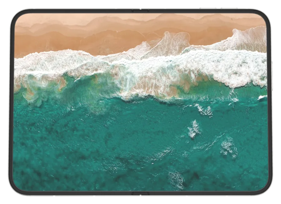 Light Ocean 9 shown on iPhone Duo