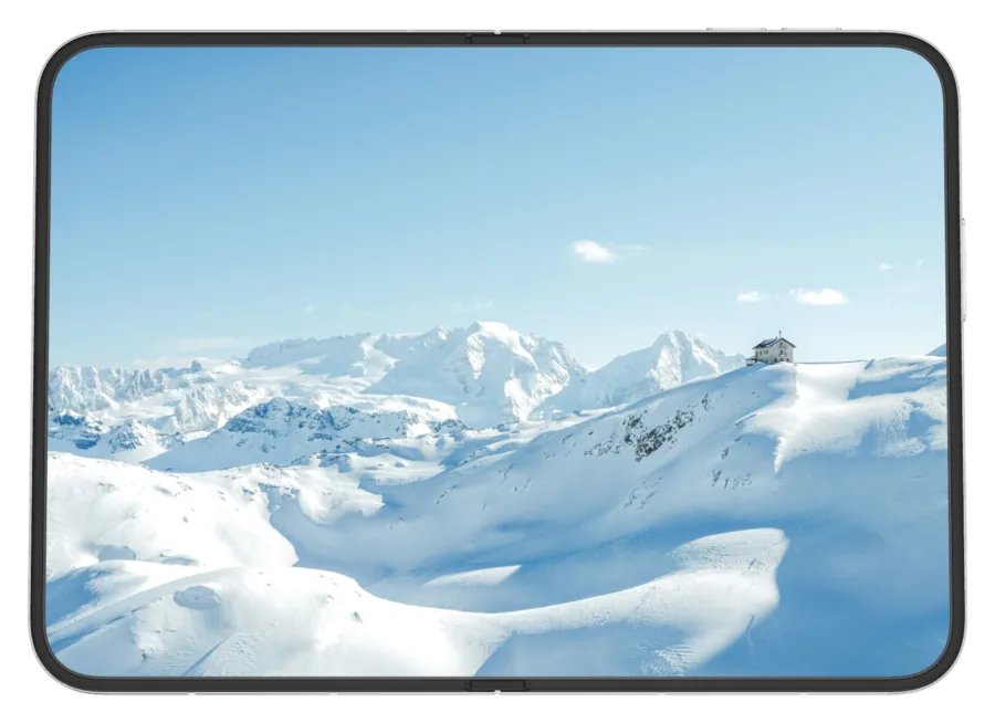 Light Snow 5 shown on iPhone Duo