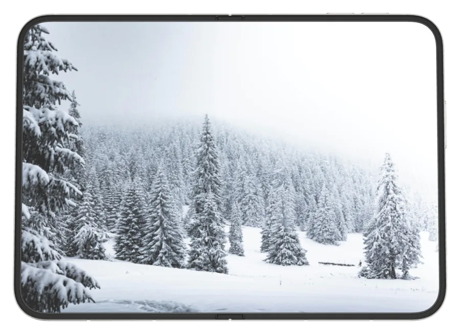 Light Snow 8 shown on iPhone Duo