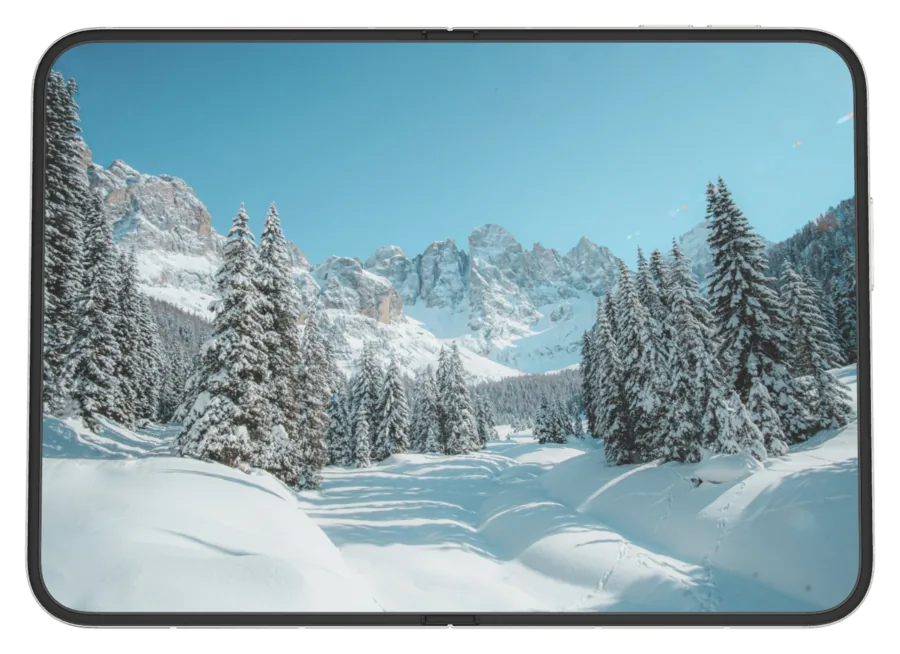 Light Snow 10 shown on iPhone Duo