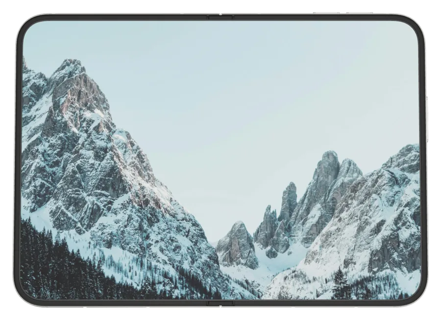 Light Snow 14 shown on iPhone Duo