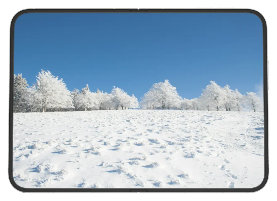 Light Snow 15 shown on iPhone Duo