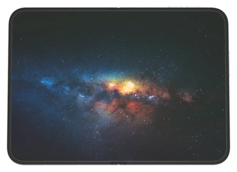 Dark Space 6 shown on iPhone Duo