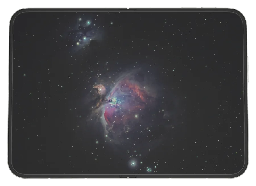 Dark Space 7 shown on iPhone Duo