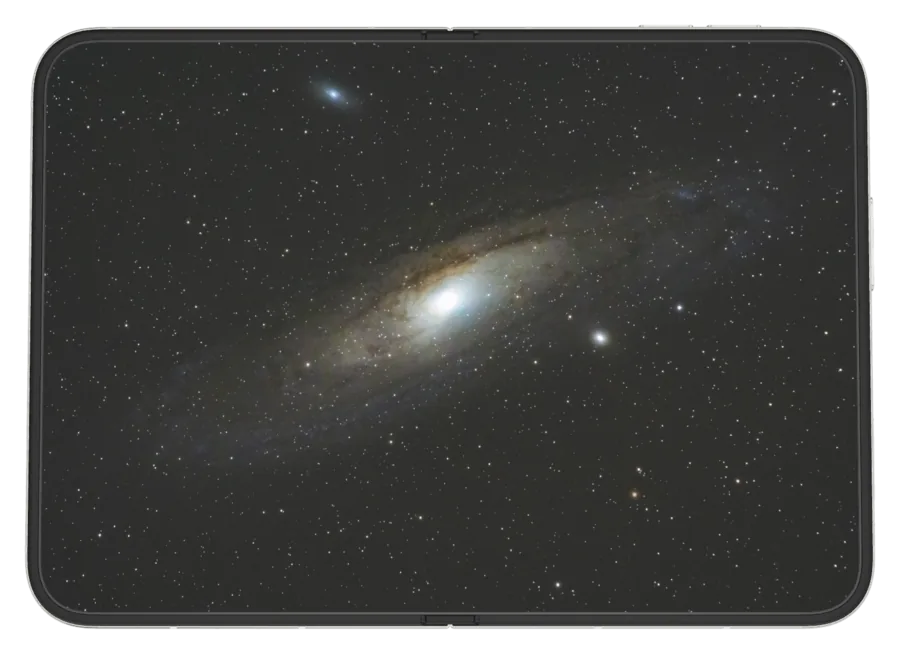 Dark Space 9 shown on iPhone Duo