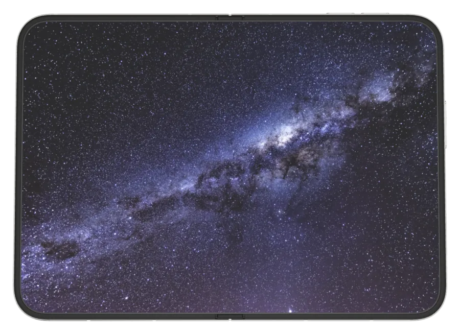 Dark Space 12 shown on iPhone Duo