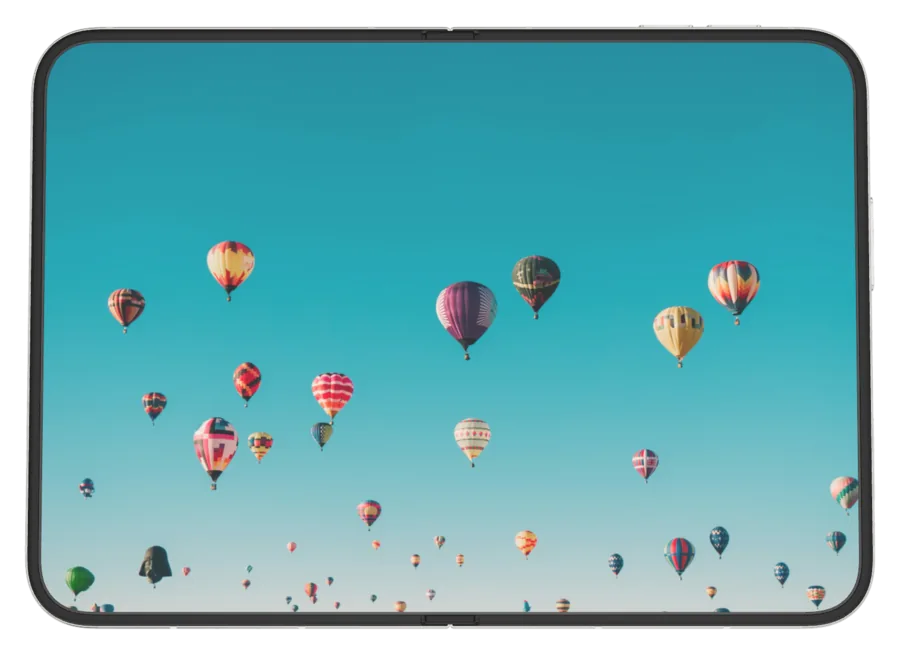 Light Wallpaper 4 shown on iPhone Duo